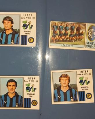 Figurine Panini dell'Inter anni 70 con velina