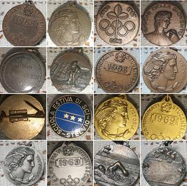 medaglie sportive anni 60 -70