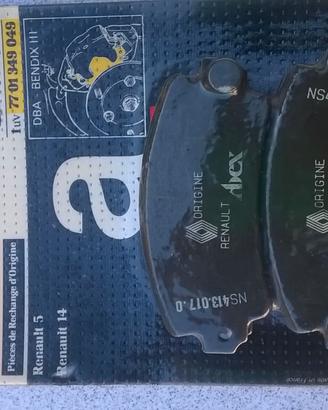 PASTIGLIE FRENO ANTERIORI RENAULT R5 ALPINE TURBO