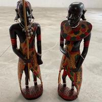 STATUE IN LEGNO - figure Maasai