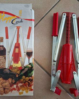 Tappatrice bottiglie vino Happy Cork Made in Italy