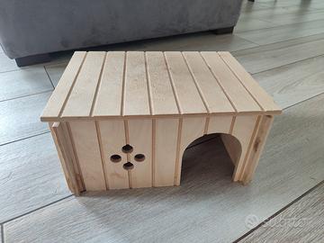casetta in legno per coniglio nano