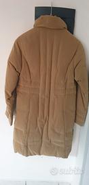 piumino d'oca lungo beige