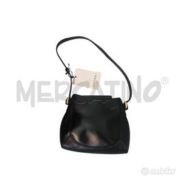TRACOLLINA DONNA PELLE NERO AIGNER