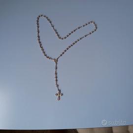 corona /rosario in argento 925 vintage 