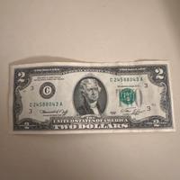 Banconota da collezione da 2 dollari US del 1976