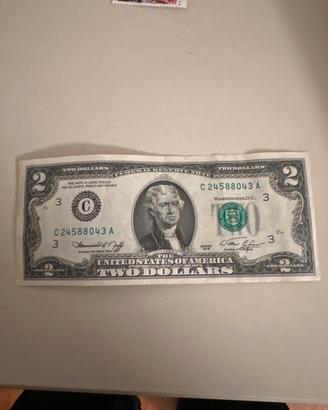 Banconota da collezione da 2 dollari US del 1976