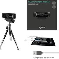 Logitech C922 Pro Stream webcam 1920 x 1080 USB