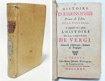 HISTOIRE D’AMENOPHIS, PRINCE DE LIBIE - 1725