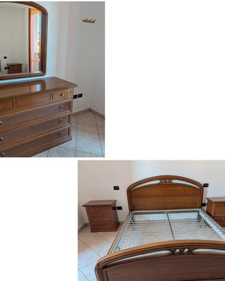 camera da letto (letto, 2 comodini, cassettiera)