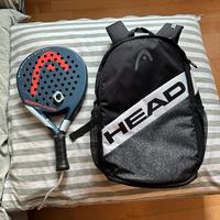 Racchetta padel donna+zaino