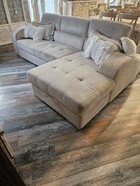 Divano Angolare/Penisola Grigio  tortora 