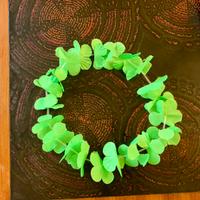 Collana hawaiana verde estate o san patrizio