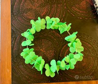 Collana hawaiana verde estate o san patrizio