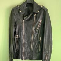 Giacca chiodo in Vera pelle Dark Label M