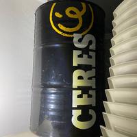 Fusto Ceres nero in metallo