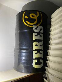 Fusto Ceres nero in metallo