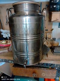 bidone con coperchio x olio con rubinetto