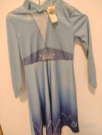 vestito carnevale Elsa di frozen 7/8 anni