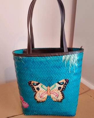 borsa estiva farfalle 