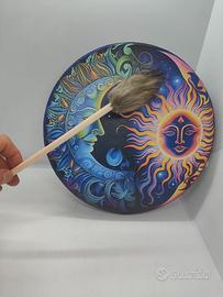 Tamburo Sciamanico Sole e Luna 25cm Shamanic Drum