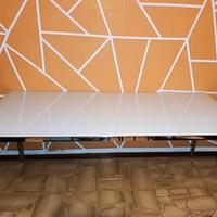 tavolo torsby Ikea in vetro bianco 180×85 