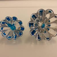 Pomelli pomoli maniglie in vetro bleu