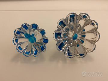 Pomelli pomoli maniglie in vetro bleu