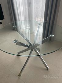 Tavolo vetro rotondo 120cm