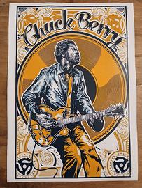 poster Chuck Berry Wallart Musica vintage rock 