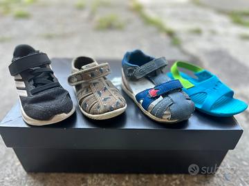 5 paia di scarpe bambino tg 21