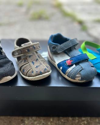 5 paia di scarpe bambino tg 21