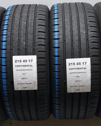 4 GOMME 215 45 17 CONTINENTAL A1747