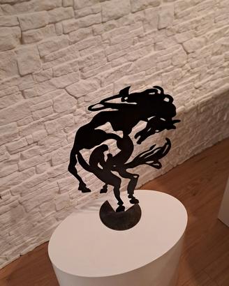Scultura metallica  cavallo 