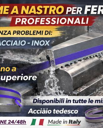 Lame a nastro per ferro e acciaio  tutte le misure