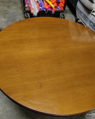 tavolo rotondo allungabile in legno 