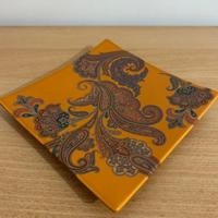 Svuotatasche Etro paisley arancione in porcellana