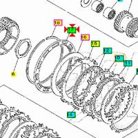 -Piatto portamolle frizione Yamaha T Max 500