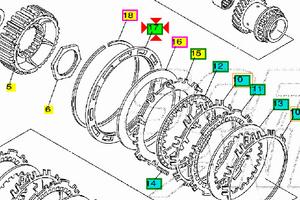 -Piatto portamolle frizione Yamaha T Max 500