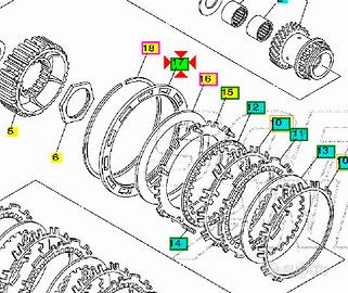 -Piatto portamolle frizione Yamaha T Max 500