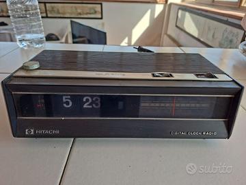 Hitachi digital clock radio vintage