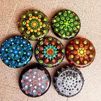 Sassi Pietre preziose  fermafogli tovaglioli carte