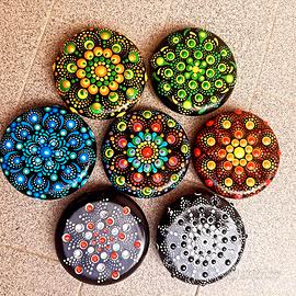 Sassi Pietre preziose  fermafogli tovaglioli carte