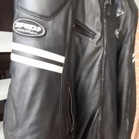 Giacca moto vintage pelle spidi