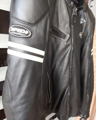 Giacca moto vintage pelle spidi