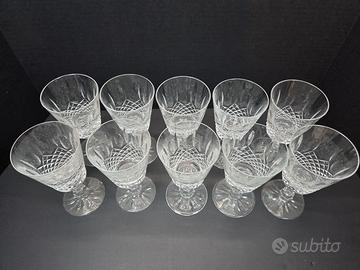 Set 10 bicchieri da vino Waterford Crystal Kenmare