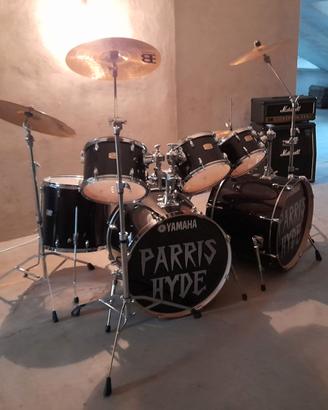 batteria acustica yamaha stage custom black birch