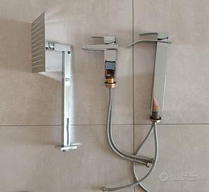 Set rubinetto lavandino, bidè e soffione doccia