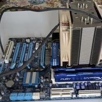 Scheda madre GIGABYTE+CPU+DISSIPATORE+16 gb RAM