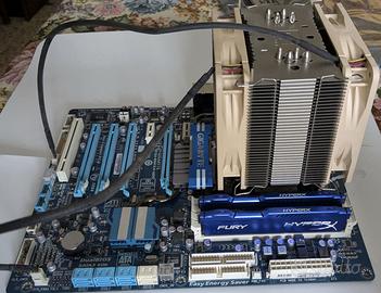 Scheda madre GIGABYTE+CPU+DISSIPATORE+16 gb RAM